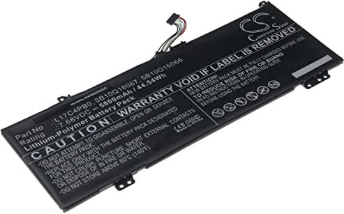 vhbw Akku kompatibel mit Lenovo IdeaPad 530s-14IKB, 530S-15IKB, 530S-15IKB (81EV) Notebook (5800mAh, 7.68V, Li-Polymer)