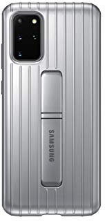 Samsung Protective Standing Smartphone Cover EF-RG985 für Galaxy S20+ | S20+ 5G Handy-Hülle, Schutz, ausklappbarer Standfuß, griffige Oberfläche, silber - 6.7 Zoll