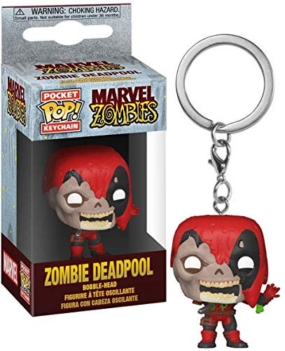 Funko Pop! Keychain: Marvel Zombies-Deadpool - Mini-Figurine en Vinyle à Collectionner Porte-clés Fantaisie - Cadeau de Noël - Idée de Cadeau - Produits Officiels - Comic Books Fans - Mini-Figurine