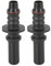X AUTOHAUX 2pcs 9.89mm ID8 Voiture Tuyau Conduite Carburant Libération Rapide Mâle Connecteur