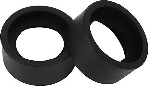 Okularschutz, Mikroskopzubehör Ein Paar Gummi-Okularabdeckung mit 36 mm Innendurchmesser, Okular Augenmuscheln zum Schutz der Augen für 32-36 mm Stereomikroskop(KP-H2 flat angle)
