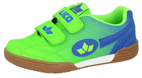 Lico Jungen Hallenschuh Sportschuh Bernie V, Lemon/Blau, 40 EU