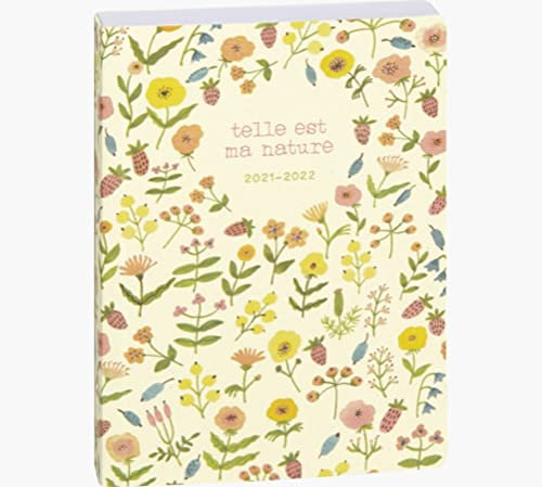 Exacompta – Schülerkalender – Kollektion Green von Julie Adore – Einband auf Basis von Rinden – Format 12 x 17 cm – August 2021 bis Juli 2020