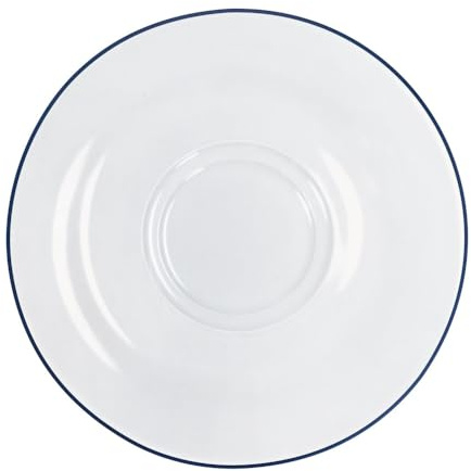 KAHLA Pronto Line Untertasse 16 cm Line royal blue | Unterteller mit dunkelblauer Linie aus Porzellan
