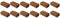12x Novatool Kokosziegel fein | 96 Liter | gepresste Bio Humusziegel | Terrariumerde |650g 20x5,5x10 | Kokos Streu und Substrate Hobby Terraristik Aquaristik Bodengrund Terrarium Reptilien
