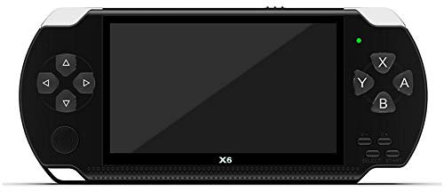 Console di gioco portatile, macchina portatile X6 HD con schermo da 4,3 pollici, oltre 10000 giochi gratuiti, lettore di gioco elettronico, miglior regalo per bambini e adulti