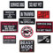 AXEN 12PCS Service Dog Patches, Embroidered Hook and Loop Patches Set for Dog Vest Harness