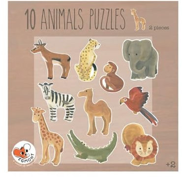 Egmont toys 570076 Duo Puzzle 10 Stück - Tiere
