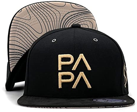 leoly Snapback Cap One Size Unisex (Black Papa)
