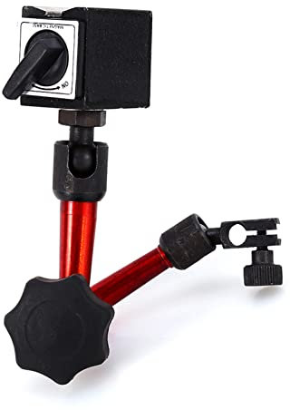 Messuhrhalter, Messuhr mit Magnetfuß, 13 x 7 x 3 cm, professioneller Mini-Magnetsockelhalter digitales Messgerät mit Ständer