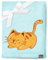 Be Mammy Warme Kuscheldecke Babydecke Blanket Baby Geschenk BE20-168 (Puderblau - Katze)