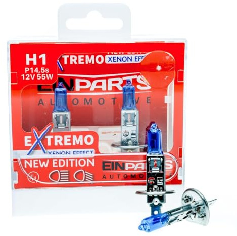 EINPARTS H1 Glühlampe Fernscheinwerfer 55W 6000K Fernlicht Halogen Birne EPB67