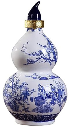 PRETYZOOM Home Storage Bottle Food Containers Japanese Sake Jug Chinese Wine Bottle for Housewarming Sake Japanese Wine Jug Water Bottle Wu Wine Jar Ceramics Multifunction Storage Rack