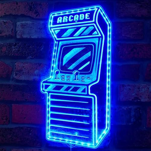 ADVPRO Arcade Game Room TV Video RGB Dynamic Glam LED Sign - Cut-to-Edge Shape - Smart 3D Wall Decoration - Multicolor Dynamic Lighting st06s63-fnd-i0055-c