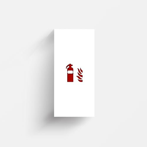 Feuerlöscherabdeckung Fire Small von Fire Family® in weiß für Feuerlöscher mit max. 60 cm Höhe, Feuerlöscherhalterung, Sichtschutz Feuerlöscher, Aufbewahrung für Feuerlöscher