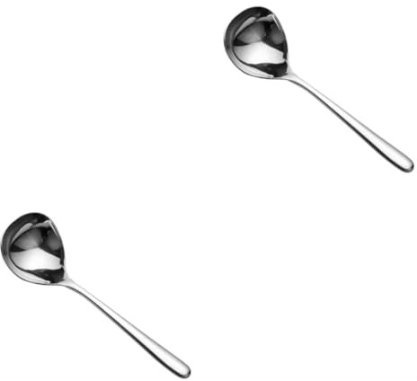 Alipis 2piezas Cuchara De Inoxidable Cuchara Multifuncional Para Cocina Utensilio Para Comer y Acampar
