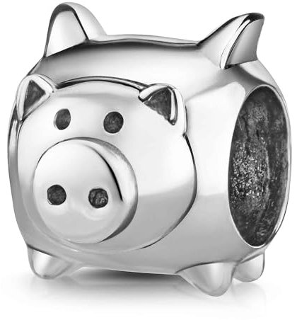 Materia Charms Anhänger Schwein - Damen Beads Silber 925 Tier 876