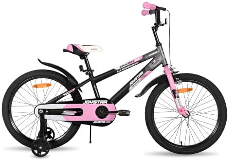 JOYSTAR Berry 20 Zoll Kinderfahrrad für 6-9 Jahre Jungen & Mädchen, 20 Zoll Jungen Fahrrad mit Stabilisatoren & Ständer, Rosa