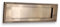 Infinity Decor Plaque de boîte aux lettres style géorgien antique en laiton massif 25,4 cm pour porte d'entrée