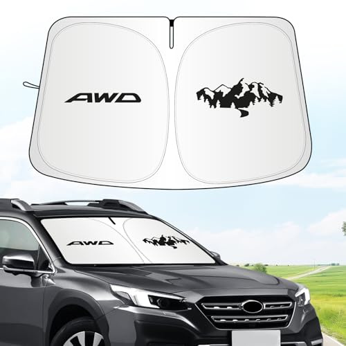 Für Subaru Outback Sonnenschutz 2015–2024, Auto-Frontscheibenabdeckungen, Sonnenblende, faltbar, blockiert UV-Strahlen, Windschutzscheibe, Sonnenschutz für Subaru Outback Zubehör