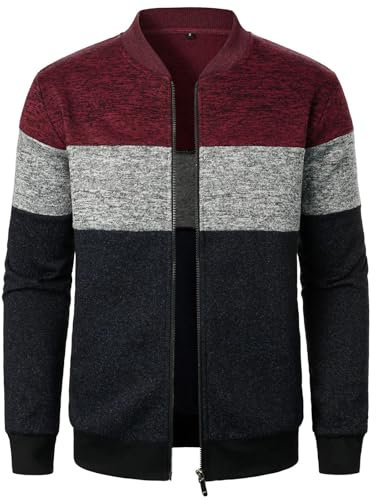 Lässige, minimalistische Strickjacke in gemischten Farben für Herren Outdoor Jacken Für Herren Wasserdicht Schuhe Jack Herren