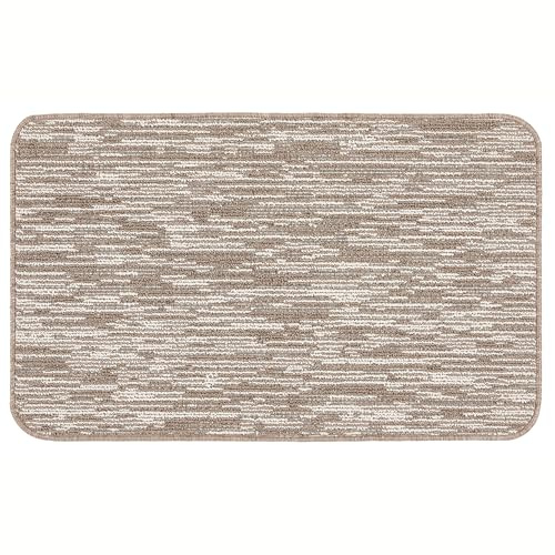 My Stain Resistant Stone Broken Stripe Door Mat, 50x75cm