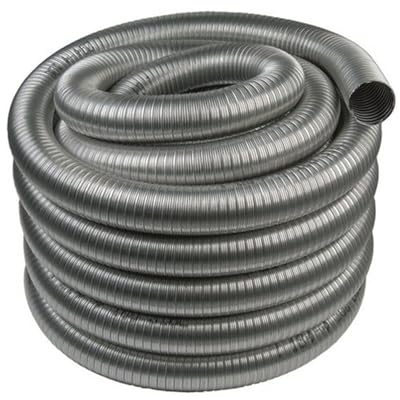 ALLINOX Tubo Flessibile 1 MTL In Acciaio INOX AISI 316 Per Canna Fumaria Modulo Corrugato Regolabile Per Camino o Stufa Resistente Alle Alte Temperature MADE IN ITALY (DN 80)