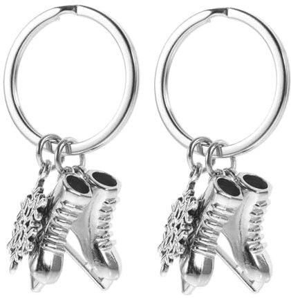 BESTYASH Aktivitäts-schlüsselanhänger 2 Stück Schneeflocken-schlittschuh- Für Weihnachtsdekorationen