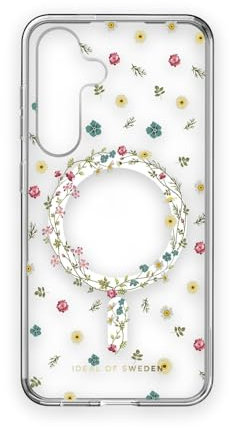IDEAL OF SWEDEN Clear Samsung S24 Hülle MagSafe – Petite Floral Design, Dünnes Und Leichtes Case, Stoßfest, Stylisch Und Langlebig Für Optimalen Schutz Im Alltag.