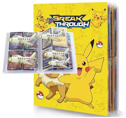 Card Scrapbook, Trading Cards Booklets 4 Pockets, Card Folder Card Book, 30 Pages Can Hold 240 Cards (A-03)