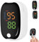 Monitor De Oxígeno En Sangre 2025 Mejorado, Medidor De Glucosa LED No Invasivo, Medidor De Oxígeno No Invasivo, Medidor De Glucosa, Monitor De Glucosa En Sangre (Blanco)