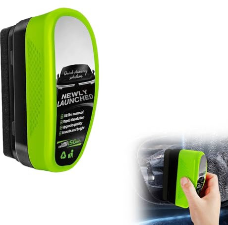 1PC Car Glass Cleaner, Car Window Cleaner, Automotive Oil Film Cleaning Brush, Cars Windscreen Cleaners, Glass Oil Film Remover for Glass Board Windshield Remove Dirt/Water Stains