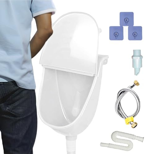 Hozaenwa Urinale Für Herren Badezimmer | Garten Urinableiter | Geruchlose Wandmontierte Toilette Mit Deckel Urintrenner Für Männer Garten Camping
