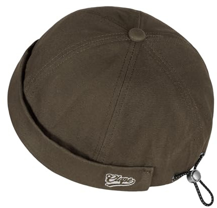 CLAPE Docker Cap Herren Damen Baumwolle Mütze Ohne Schirm Verstellbar | Leicht,Faltbar,Einfarbig,Unisex Seemannsmütze,Fischerhut,Rolled Cuff Harbour Hat für Fahrrad,Angeln,Reisen