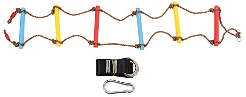 NinGYiYan Scala di Corda da Arrampicata, per Corda di Nylon Resistente all'Usura Multistrato, Massima Stabilità, Buona Forza di Presa, per Scala di Corda Strisciante per Bambini