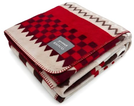 ESPiCO Landhaus Kuscheldecke 150x200 cm Flauschige Sofadecke - Landhausstil für Couch und Wohnzimmer - Deko - Oeko-Tex Zertifiziert