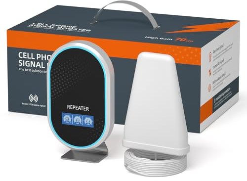 Amplificatore Segnale Cellulare per casa e ufficio, 5G 4G LTE banda 1/3/7/8/20 Ripetitore Segnale Cellulare Amplificatore di ricezione per tutti gli operatori italiano per Wind Tre,TIM,Iliad