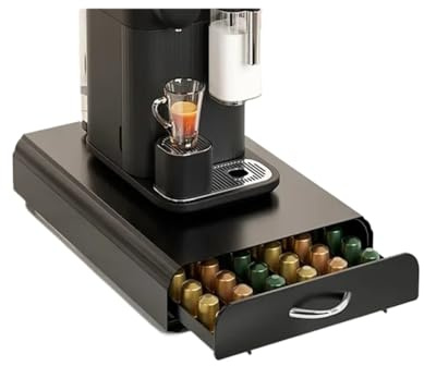 Coffee machine capsule holder, Support de tiroir multifonctionnel for 60 dosettes de café, support de rangement for cocktails, anti-poussière, for la maison, compatible avec Nespresso,for daily use