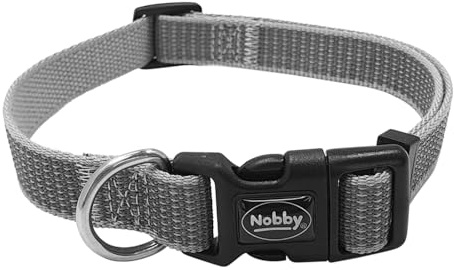 Nobby 52062-42 Halsband Full Reflect grau M-L: L: 35-55 cm, B: 20 mm