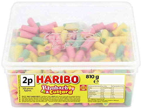 Haribo Rhubarb & Custard (600 pieces), 810 g