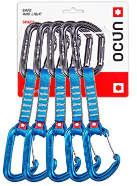Ocun Hawk QD Combi PA 16 5-Pack Expressset, blau, 10CM