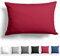 Alreya Mako Satin Kissenbezug 40 x 60 cm - 100% Baumwolle mit Reißverschluss, Superweicher Kopfkissenbezug, Kissenhülle, Oeko-TEX® Standard Zertifiziert, Rot, nur Kissenbezug