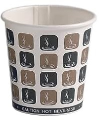 4oz Cafe Mocha Paper Espresso Coffee Cups x 50 (1000)