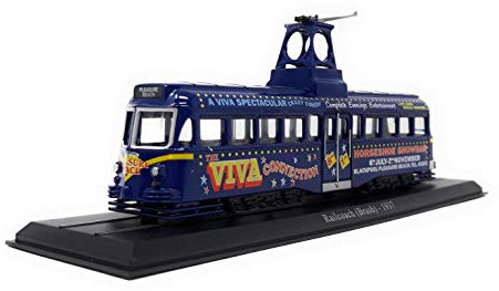 Atlas Straßenbahn Railcoach Blackpool Brush Tram 1937 Standmodell ohne Funktion Miniaturmodell Metall 1:76