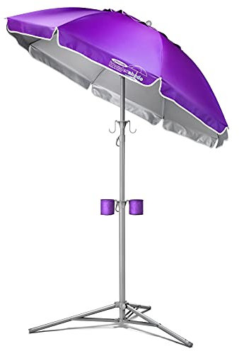 Wondershade Ultimativer tragbarer Sonnenschirm, leicht, verstellbar, sofortiger Sonnenschutz, Violett
