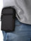 Youkii Universal Mini Gürteltasche,Handy Gürteltasche,Nylon Taktische Hüfttasche,Handy Gürteltasche Holster für iPhone/Samsung Galaxy ,Passt Alle Handys Unter 6,3 Zoll, Schwarz