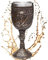 mtb more energy Deko Kelch ''Ancient Bounty Hunter'' - Trinkkelch in Bronze-Optik mit Piraten-Schädel- Freibeuter Fantasy Karibik