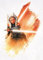 Displate Offiziell Star Wars MetallPoster Magnetische Befestigung Inklusive Lizenziert Bilder Hochwertiges Poster Mandalorian Characters Art - Ahsoka Tano With Lightsaber Poster - 45 cm x 32 cm