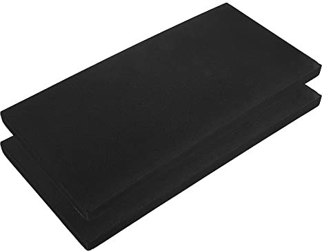 X AUTOHAUX 400x200x20mm 2pcs Car Garage Wall Guard Door Bumper Protector Black