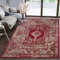 Mazovia Tappeto Salotto Moderno Pelo Corto - Tappeti Moderni Soggiorno - Tappeti Camera da Letto - Tappeti Salotto Grandi Dimesnioni - Motivo Orientale - Rosso - 80x150 cm
